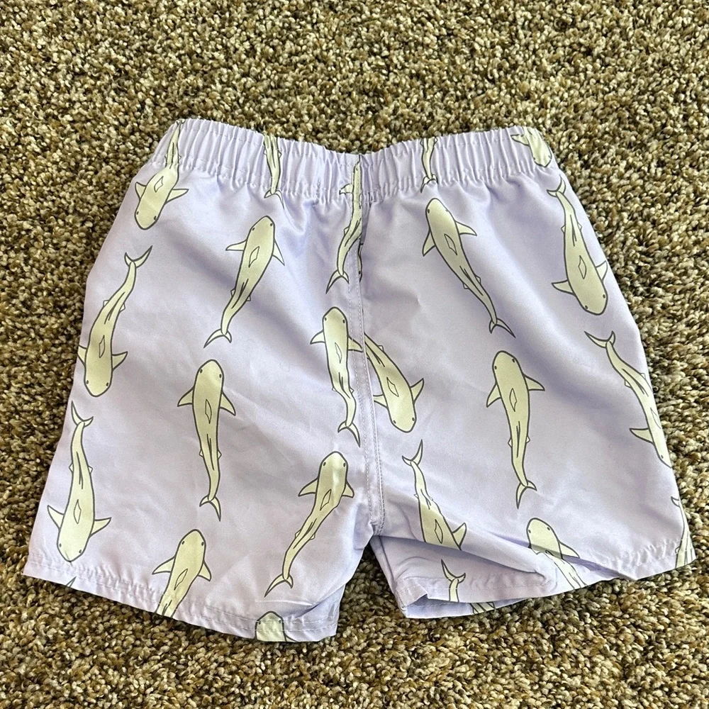 NWOT!! Rugged Butts 4T Shark Print Swim Trunks - Picture 4 of 4